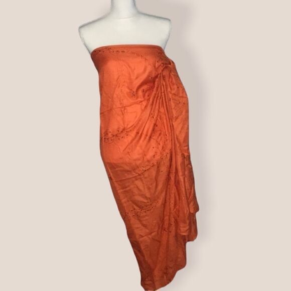 INC International Concepts Orange Pareo!! - Picture 1 of 5